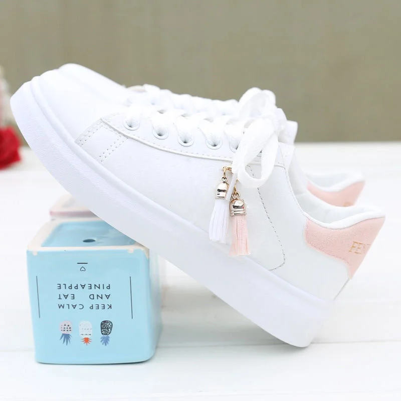 2021 New Women Vulcanized Shoes Female Casual Cushion Footwear Ladies Breathable White Platform Zapatos Girls Tenis Femme