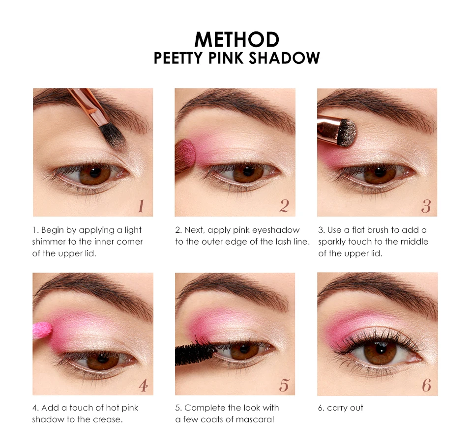 4 шт./компл. 6 цветов палитры теней для век+ 2 цвета румяна с Кисть для подводки для глаз