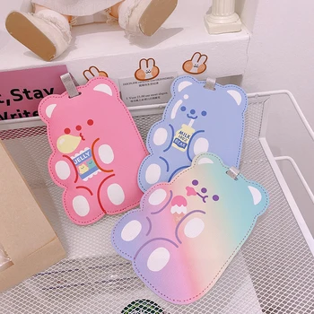 

Travel Accessories Luggage Tag Cute Bear Suitcase ID Address Holder Baggage Boarding Tag Portable Label