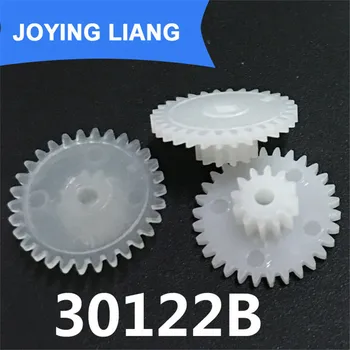 

30122B 0.5M Plastic POM Gear Diameter 16mm 30 Teeth 12 Teeth Double Layer Gear 2mm Hole DIY Toy Parts Accessories