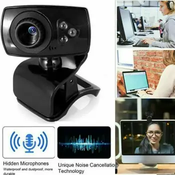 

2020 Rotable Webcam USB 2.0 Web Camera 50MP HD Cam Microphone For PC Laptop Desktop For Online Courses TV Videos Local Videos
