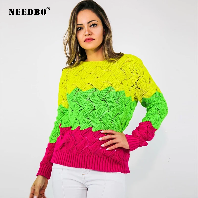 Womens Sweaters 2019 Ladies Girl Autumn Knit Sweater Women Oversize Pullover Long Sleeve Winter Sweater Pull Femme Women Sweater