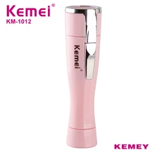Kemei мини электрический женский эпилятор, бритва, Женская портативная Бритва для подмышек, тела, лица, путешествия, предметы первой необходимости KM-1012
