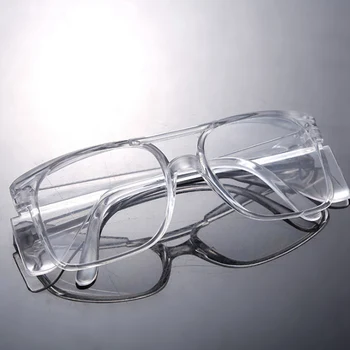 

Fashion Clear Vented Safety Goggles Eye Protection Protective Lab Anti Fog Glasses Fully Transparent Anti-shock Goggles