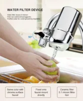 ลบสารปนเปื้อนน้ําอัลคาไลน์ Home Faucet กรองน้ํา Percolator สําหรับอุปกรณ์ครัว 2