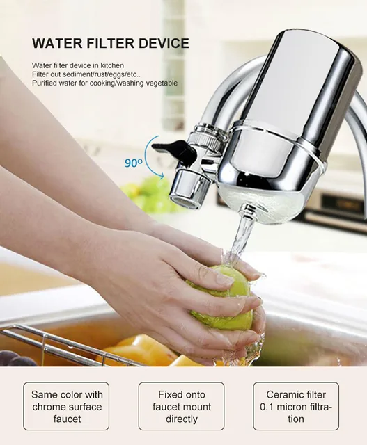 ลบสารปนเปื้อนน้ําอัลคาไลน์ Home Faucet กรองน้ํา Percolator สําหรับอุปกรณ์ครัว 2 ลบสารปนเปื้อนน้ําอัลคาไลน์ Home Faucet กรองน้ํา Percolator สําหรับอุปกรณ์ครัว 2