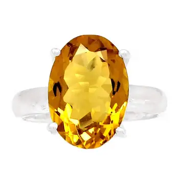 

Genuine HONEY QUARTZ Ring 925 Sterling Silver, USA Size : 6.75, AR4052