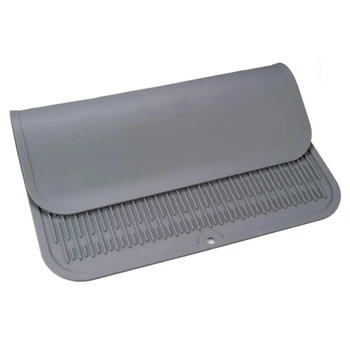 

Large Silicone Dish Draining Mat, Dish Drying Mat Sink Drying Mat, Eco Friendly Heat Resistant And Non-Slip Dish Draining Mat,