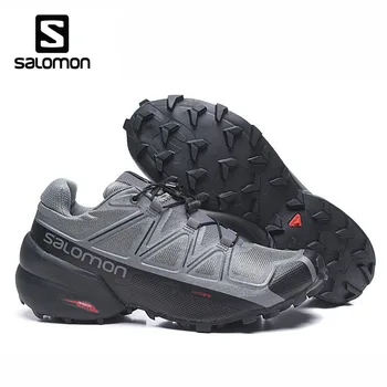 Original Salomon Speed Cross 5 Men Running Shoes Outdoor Athletic Sport Salomon Shoes Speedcross 5 salomon кроссовки мужские salomon speedcross 5 размер 42