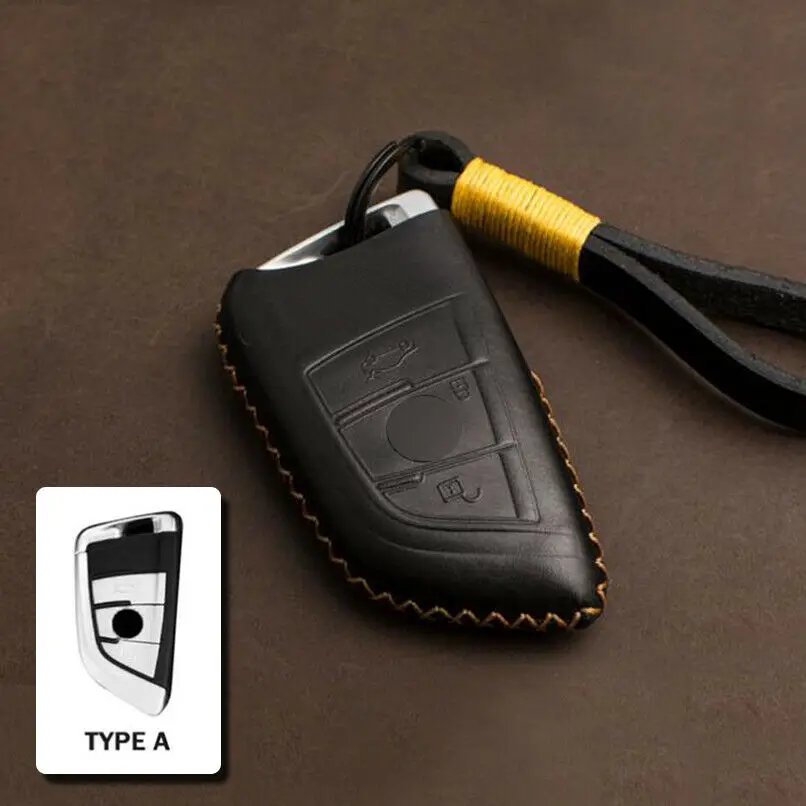 Чехол для автомобильного ключа из натуральной кожи, чехол для пульта дистанционного управления для BMW X5 F15 X6 F16 G30 7 серии G11 X1 F48 F39