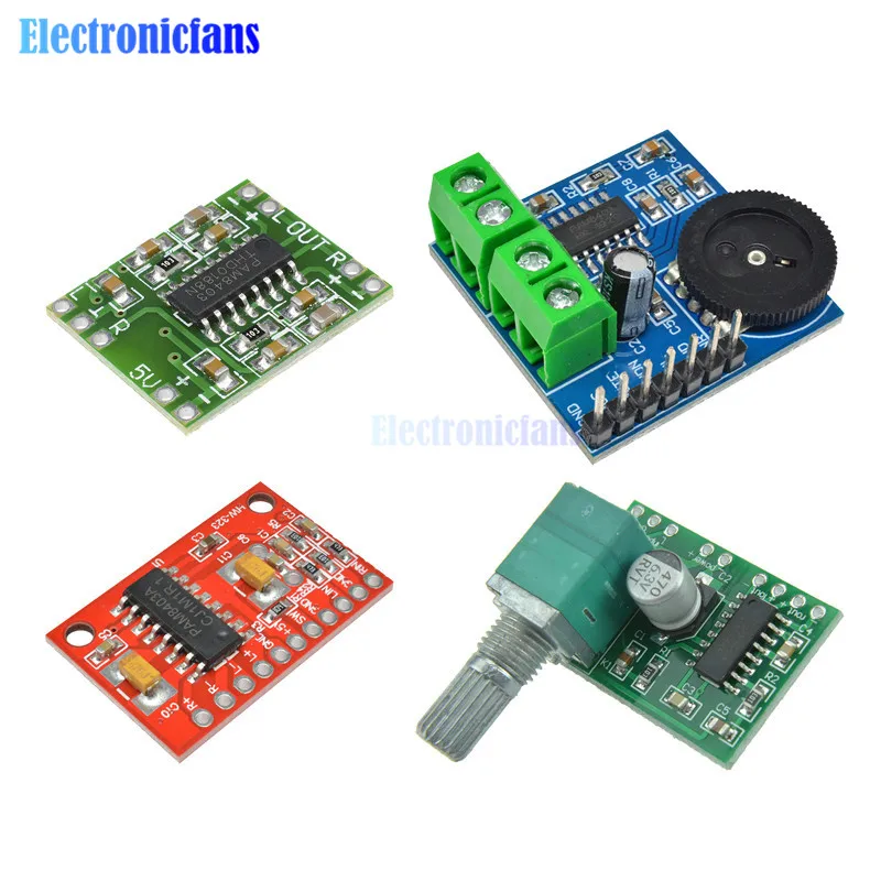 

PAM8403 Digital Power Amplifier Board Miniature Class D Power Amplifier Board Module 2*3W high 2.5-5V USB Power Supply Efficient