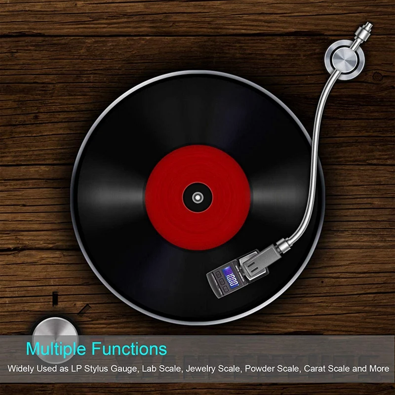 Promotion! 100G / 0.01G Digital Turntable Stylus Force Meter LP Record Player Needle Pressure Gauge with 10G Calibration Weight