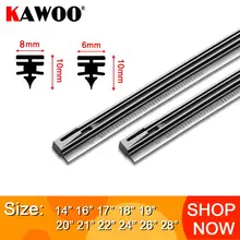 KAWOO 1 шт. Автомобильная щетка стеклоочистителя для лобового стекла вставка резиновая полоса (заправка) 8 мм/6 мм мягкая 14 "16" 17 "18" 19 "20" 21 "22" 24 "26" 28 "аксессуары KAWOO 1 шт. Автомобильная щетка стеклоочистителя для лобового стекла вставка резиновая полоса (заправка) 8 мм/6 мм мягкая 14 "16" 17 "18" 19 "20" 21 "22" 24 "26" 28 "аксессуары