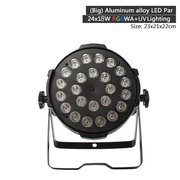 24x12 Вт Led Par Светильник RGBW 4в1 DMX DJ светильник Дискотека 24x18 Вт 6в1 KTV вечерние бар сценический 6/8 каналов Свадебный эффект оборудование SHEHDS - Цвет: 24X18W 6in1 Black