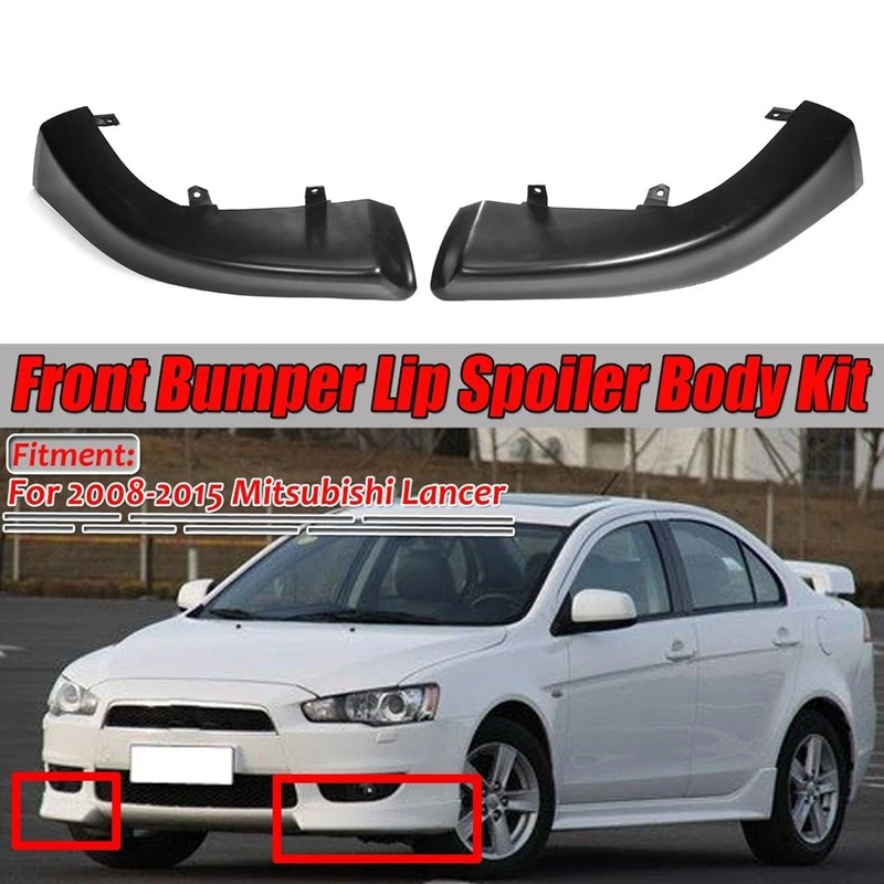 2 шт. защитный диффузор для переднего бампера Mitsubishi Lancer 2008-2018 | Автомобили и