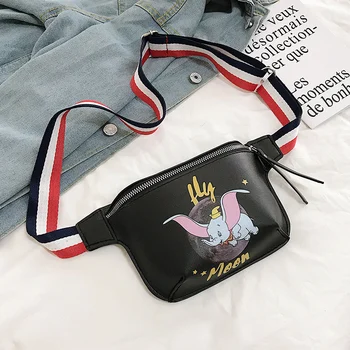 

2019 New Cartoon Cute Elephant Crossbody Bags For Women Men High Capacity Phone Card Keys Handbag Shoulder Messenger Bags