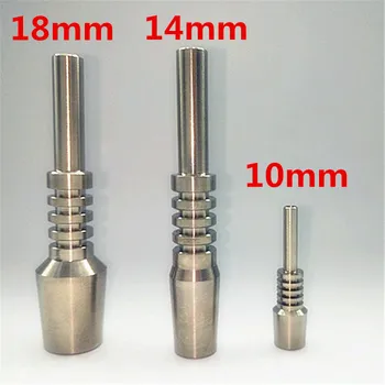

10pcs 10/14/18mm GR2 Titanium Nail Connection Smoke Tobacco Herb e cigarette Smoking accessories For Pipe Grinder