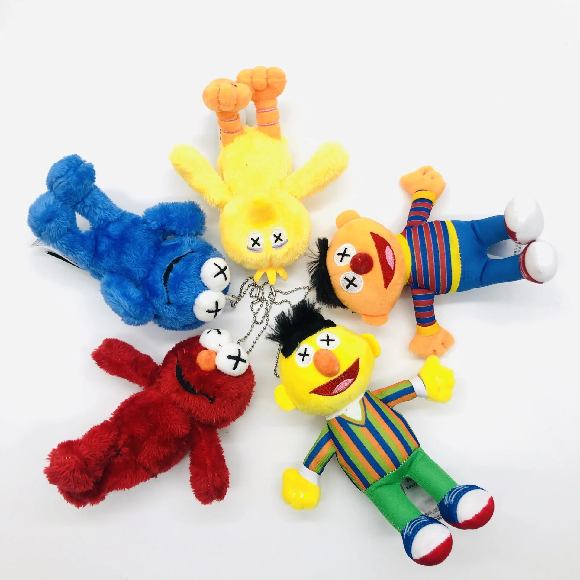 15 см Улица Сезам Elmo печенье большая птица Ernie Bert плюшевые игрушки для брелка