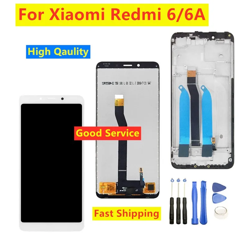 5 45 дюймовый высококачественный ЖК дисплей для Xiaomi Redmi 6A сенсорный экран 6
