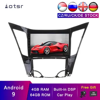 

AOTSR Android 9 Car Player 2 Din Radio For Hyundai Sonata YF 2009 - 2014 GPS Navigation DSP Bluetooth PX6 Multimeida AutoRadio
