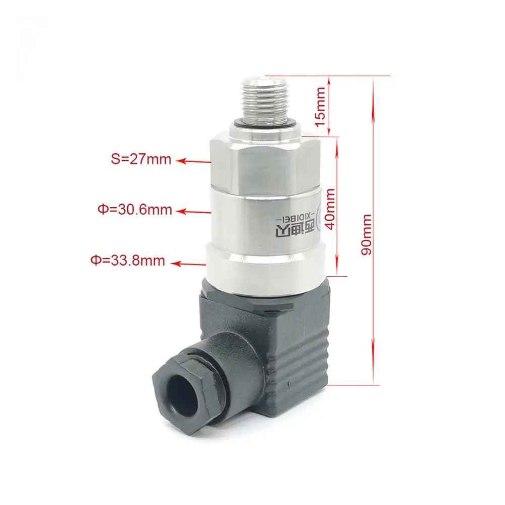 Water Oil Fuel Gas Air Pressure Transmitter G1/4 12-36V 4-20mA 250bar 100bar Stainless Steel Pressure Transducer Sensor