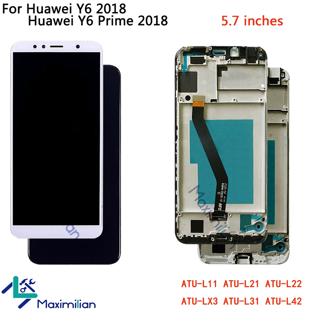 5 7 &quotдля huawei Y6 2018 Y62018 ATU L11 L21 L22 LX3 ЖК Экран Дисплей + сенсорный экран Стекло