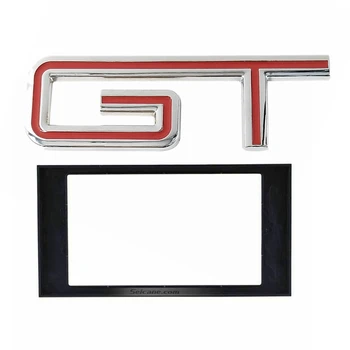 

1 Set Din Car Stereo Radio Fascia Panel Dash Mount Install Trim Kit & 1 Pcs 3D Gt Logo Car Sticker Car Decor Sticker