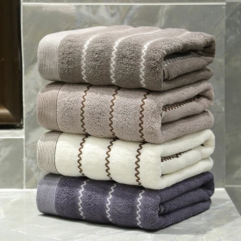 

Pure cotton 32-strand water pattern checkered towel adult hotel cotton face wash gift face towel thick absorbent towel comfortab