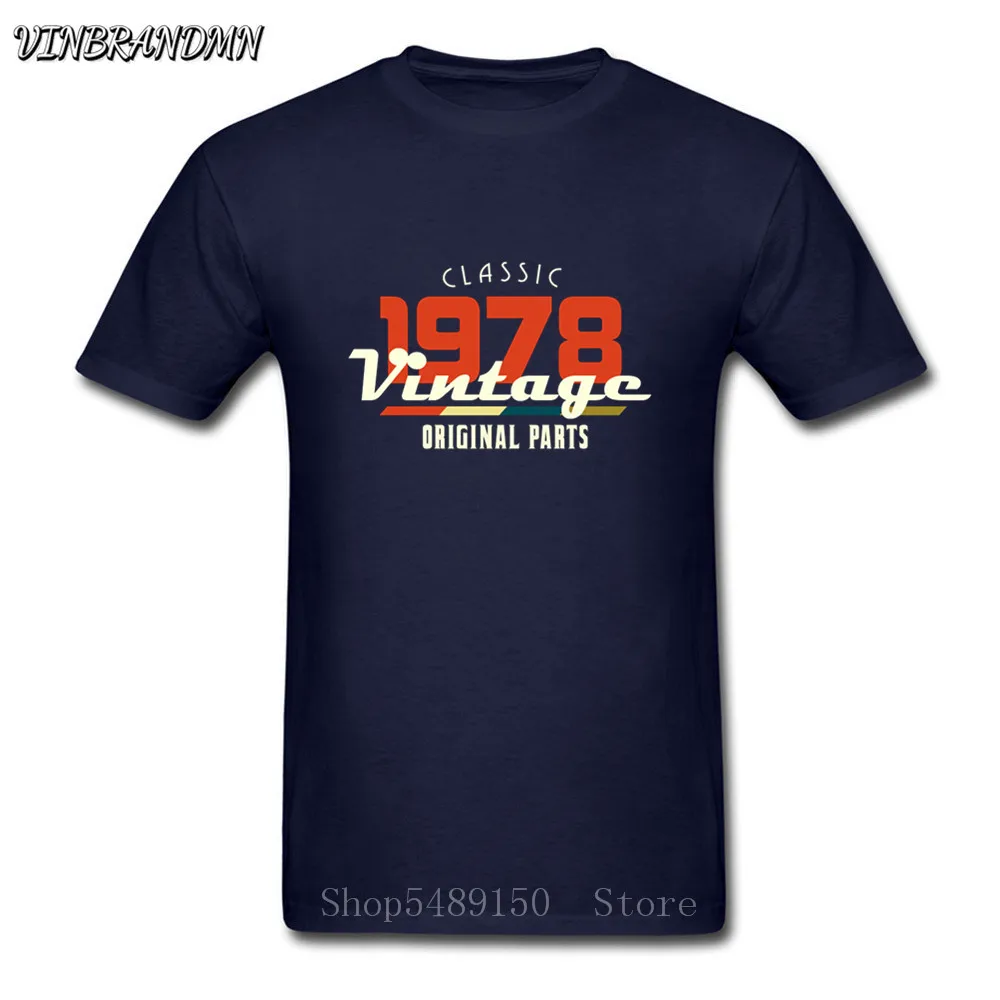 Сделано в 1978 году все оригинальные детали Винтажная футболка camiseta hombre хлопковая