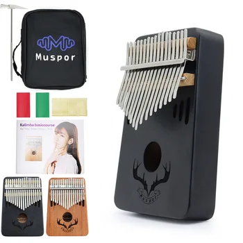 

Kalimba 17 Keys Mahogany Body Thumb Piano Music Keyboard Mini Piano High-Quality Wooden African Calimba Finger Piano Instrument