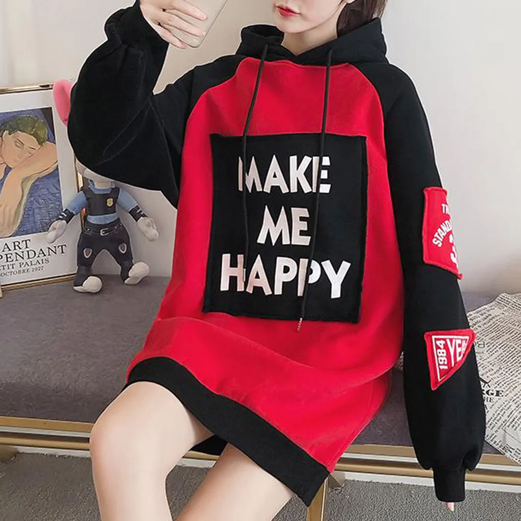 Pullovers Hoodies Women Sweatershirts Solid Top Hooded harajuku tee shirt Girls Cropped Long Sleeve Sweatershirt Shirts Blusas