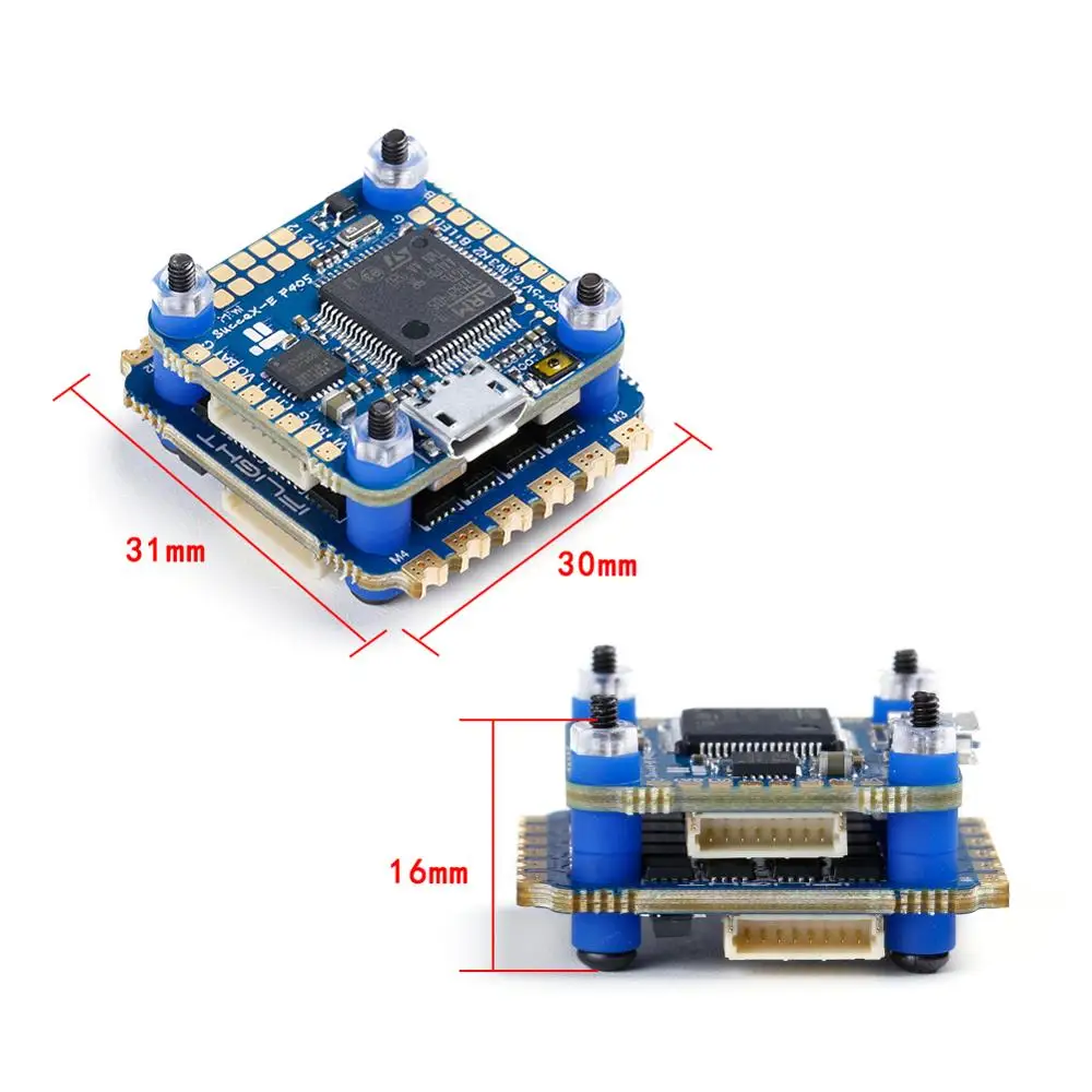 IFlight sucex-E Mini F4 35A 2-6S Flight Stack(MPU6000) с sucex-E Mini F4 FC/sucex-E Mini 35A 4 в 1 ESC для FPV Drone Kit