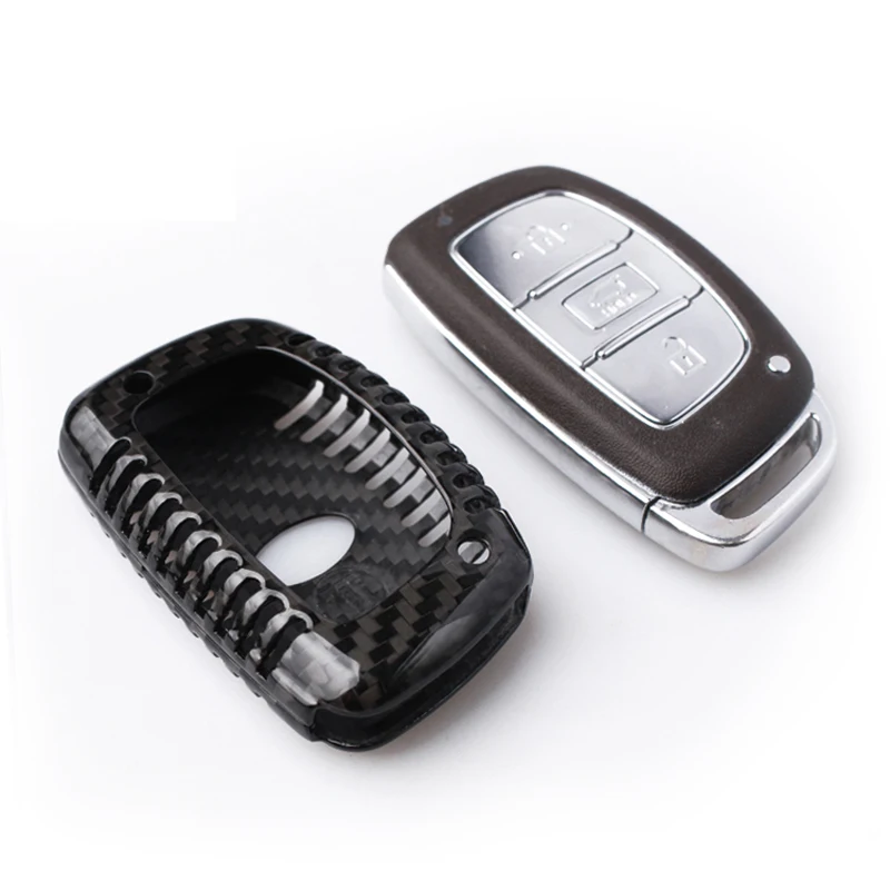 Carbon fiber key case For HYUNDAI Smart Key Some car keys