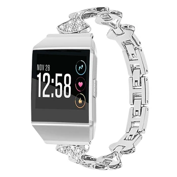 

Stainless Steel Bracelet Watch Strap Replacement Wristband for FitbitVersa Watch FKU66