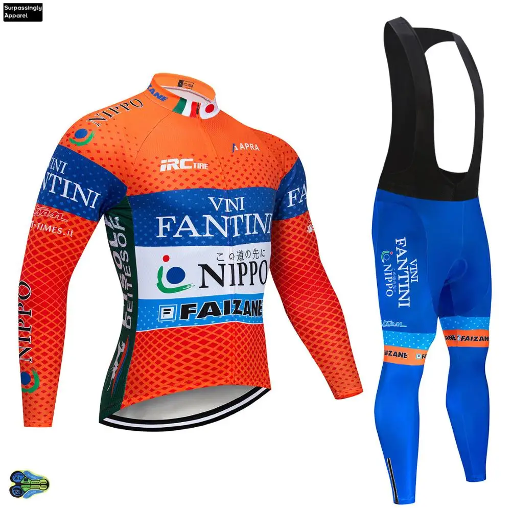 

Men Cycling Clothing Bib Set VINI Racing MTB Spring Bike Wears Breathable Bicycle Sportswear Long Sleeve Cycling Jersey Suit