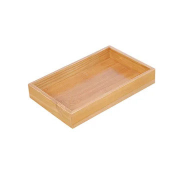 

Natural Bamboo Gongfu Tea Serving Tray Home Tea Table Vintage Bamboo Wooden Pallet Flat Plate Durable