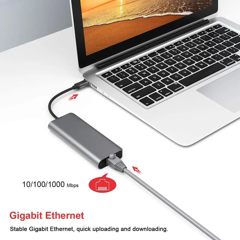 7 IN 1 USB 3.0 Type-C Hub To HDMI Adapter 4K C with TF SD Reader Slot PD For MacBook/Pro/Air PC 2020 | Компьютеры и офис