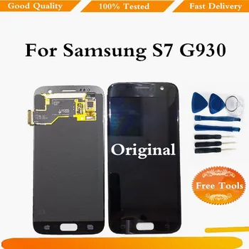 

ORIGINAL 5.1'' LCD Replacement For Samsung Galaxy S7 Display G930 G930F Touch Screen Digitizer Assembly with Frame