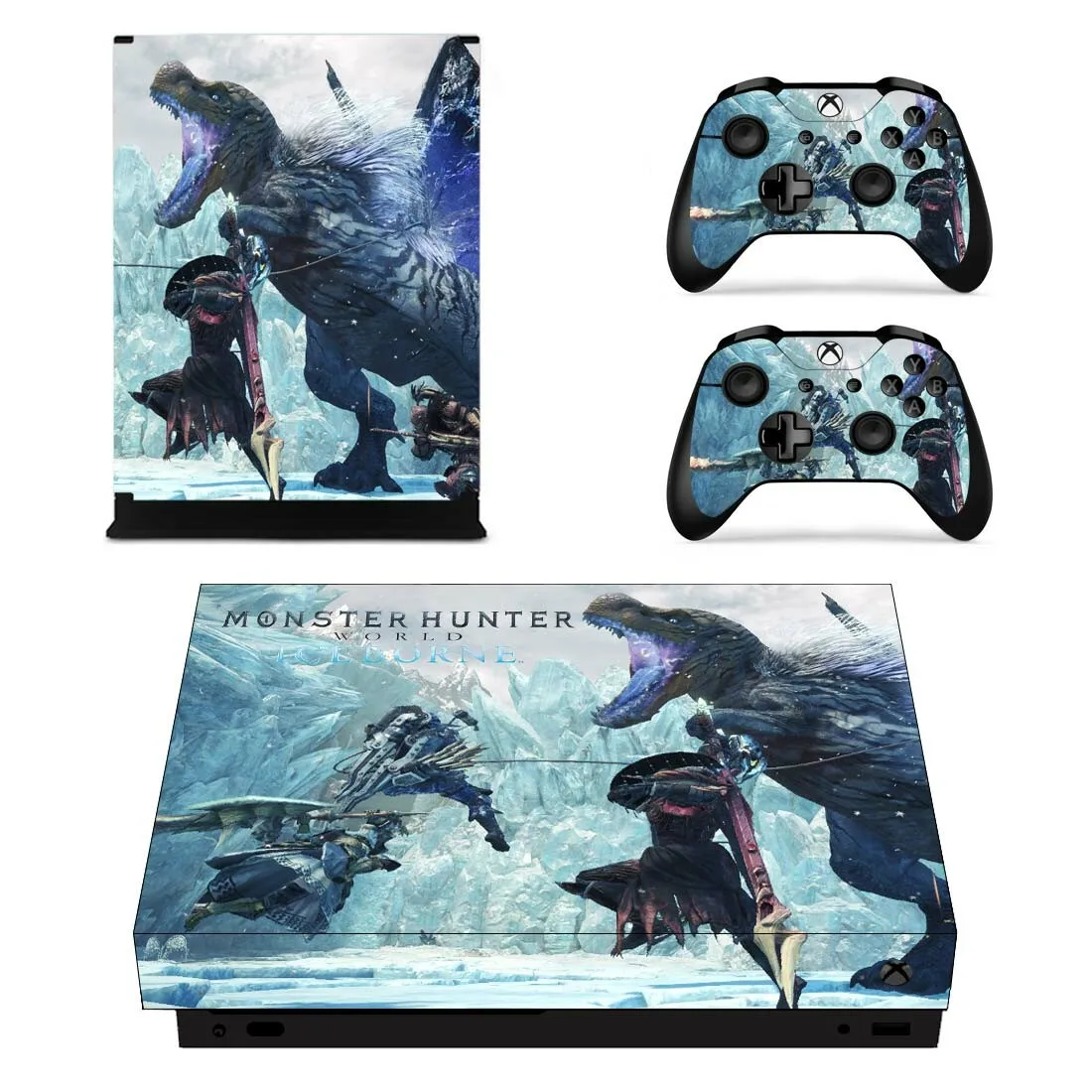 Monster Hunter World Iceborne полная кожная консоль и наклейка на контроллер для Xbox One X консоль+ контроллер кожи наклейка