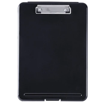 

A4 Plastic Storage Clipboard File Box Case Document File Folders Clipboard Writing Pad Stationery School Office Supplies