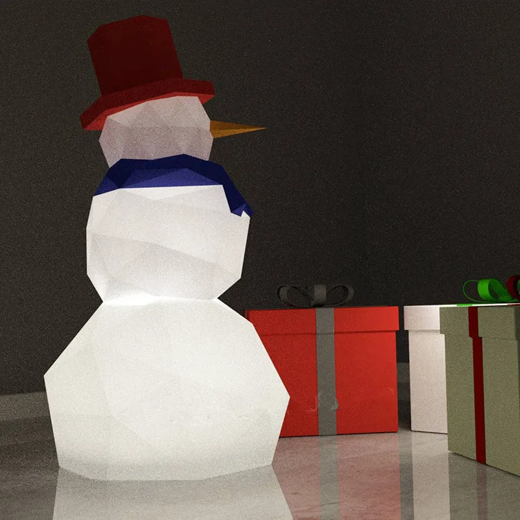 Precut снеговик с шарфом Бумага 3D DIY материал ручной творческий домашний декор реквизит#2715 ручная работа милые геометрические головоломки