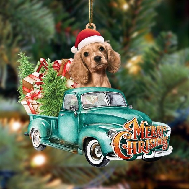Dog Christmas Tree Pendant Santa Christmas Decorations For Tree Christmas New Year Home Decor Елочные Игрушки На Елку