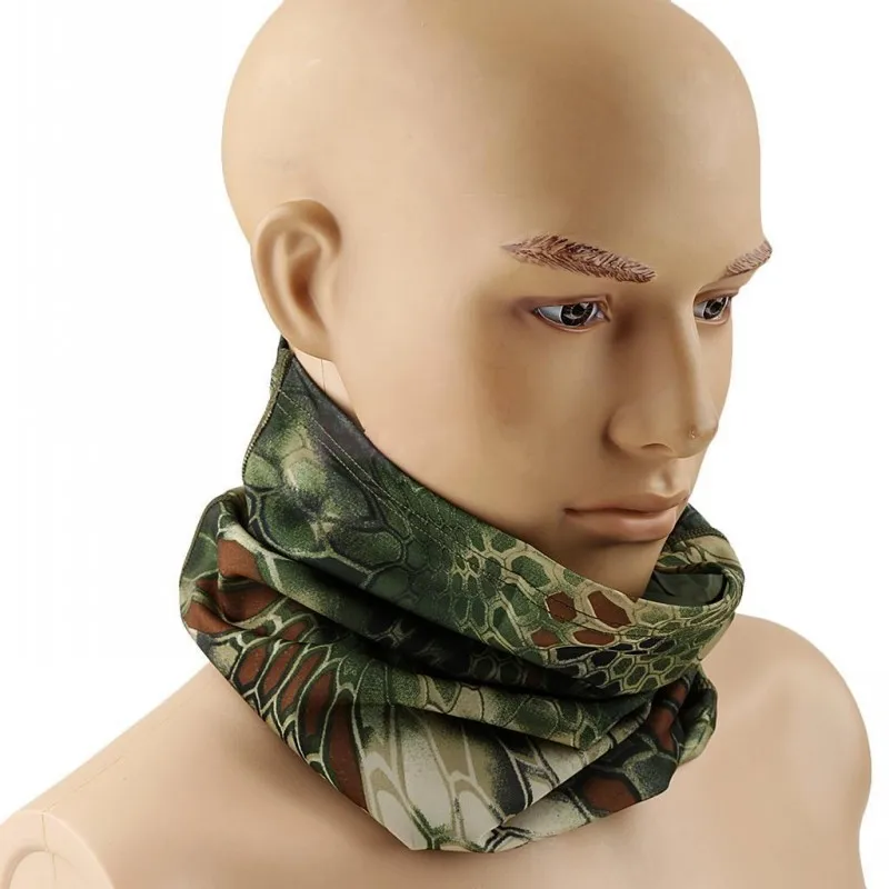 USMC Rattlesnake Bandana Balaclava Tactical Half Face Mask Scarf Neck Gaiter Warmer Airsoft Paintball Motorcycle Hunting Masks