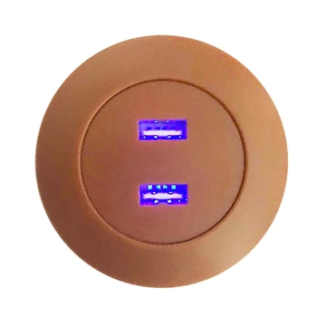 

Sofa USB mobile phone charger 5v2a charging tablet computer installed in furniture office sofa accessories USB charger Brown