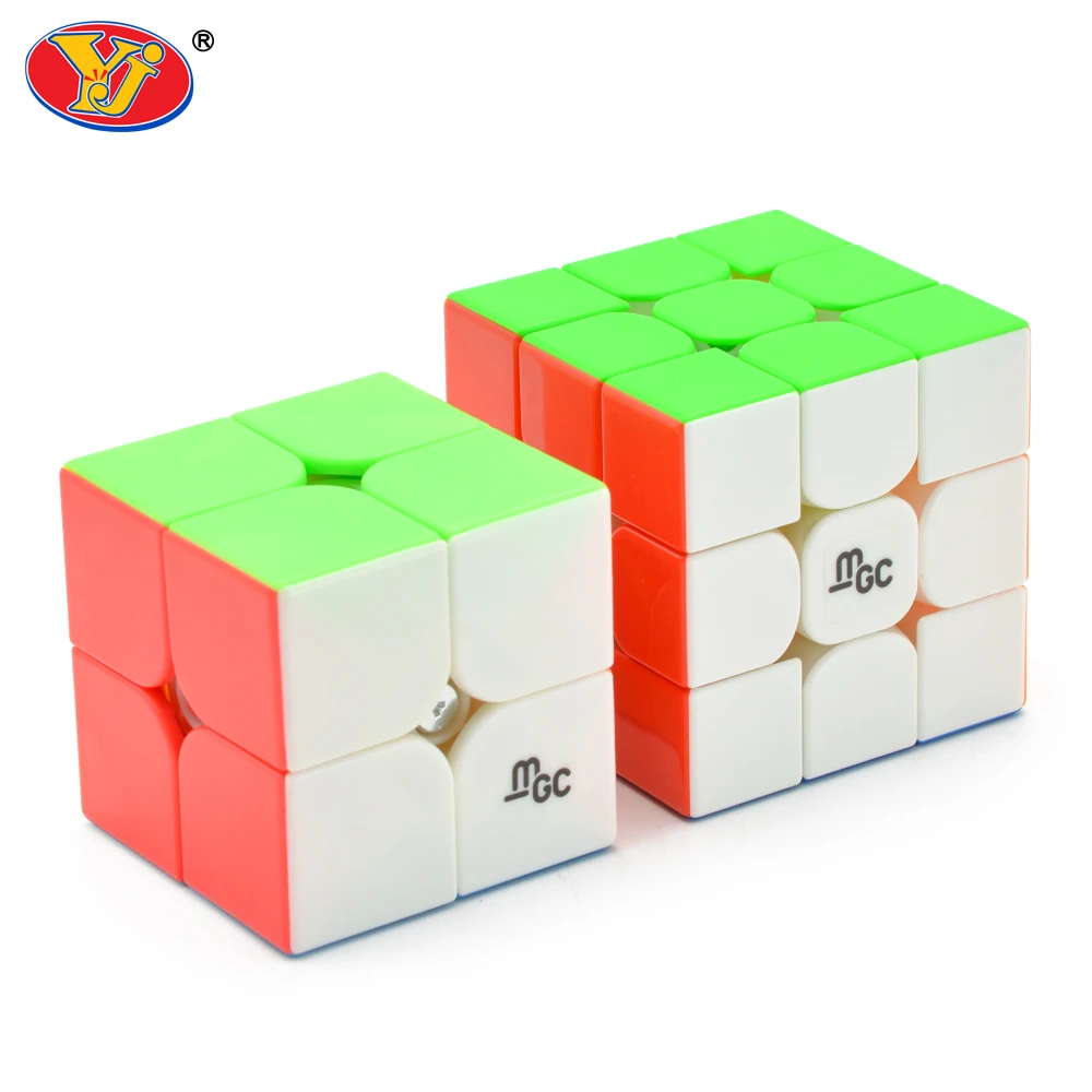 Yongjun MGC V1 черный 3x3x3 Магнитный V2 M без наклеек 2x2 волшебный куб пазл для начинающих