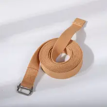 Эластичный ремень для йоги, регулируемый хлопковый пояс для тренировок, пояс для занятий пилатесом