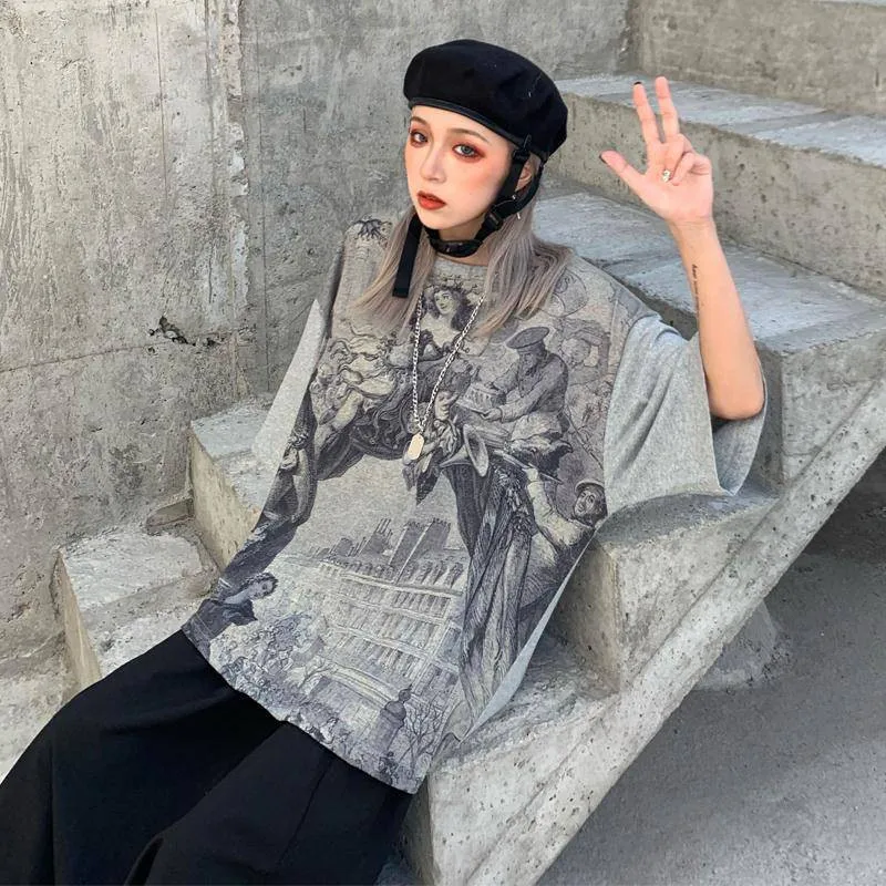 Классная японская Футболка Harajuku для мужчин и женщин 2020 летние свободные футболки