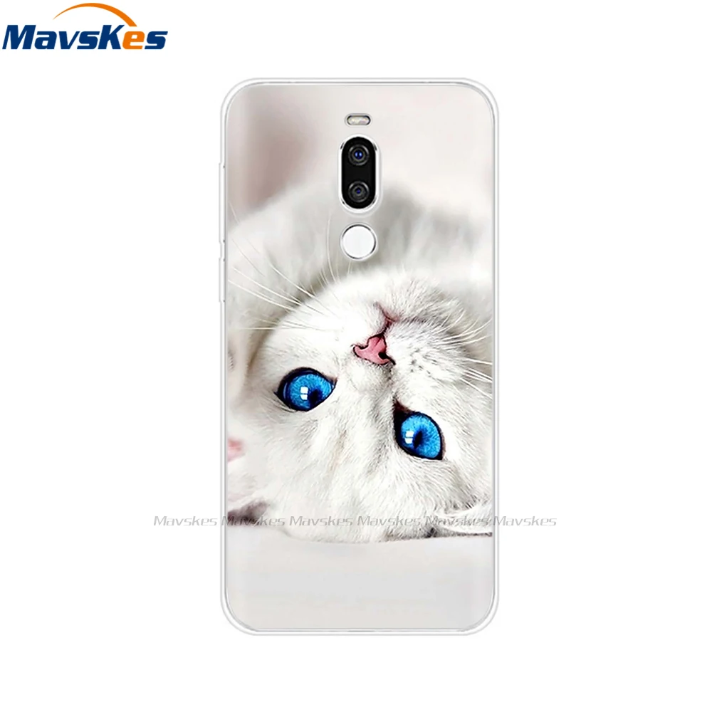 Cases For Meizu Back Cover For Meizu X8 X 8 Flowers Cat Patterned Phone Shell Cover Soft TPU Silicone Protective Cases Fundas Coque For Meizu X8 cases for meizu black Cases For Meizu