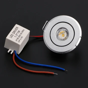 

Warm White 1W LED Ceiling Light Lamp Cabinet Recessed Downlight Indoor Spot Bulb Q0KF