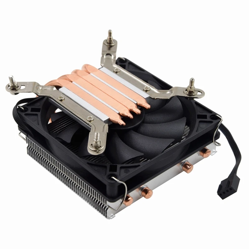 Ventilador de Refrigeração para Intel Metal Fish Cooler Radiador 39mm Altura Computador Case 115x Amd Am4 Plataforma Htpc - Itx Mini pc Z39 Cpu - Imagem 3